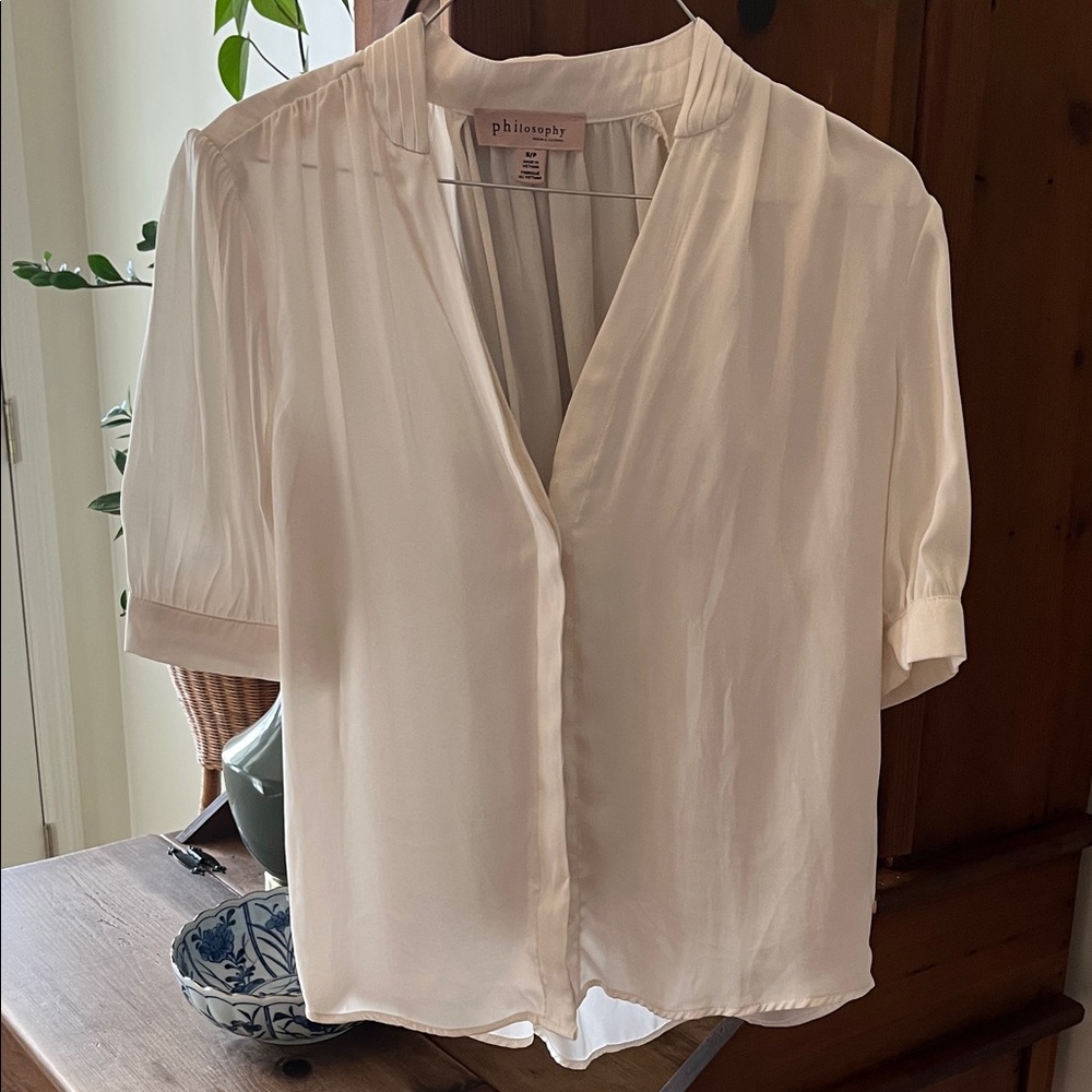 Philosophy Women's Cream Blouse